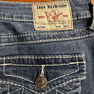 True Religion Jennie Curvy Mid Rise Skinny Jeans Womens‎ 28 Flap Pocket